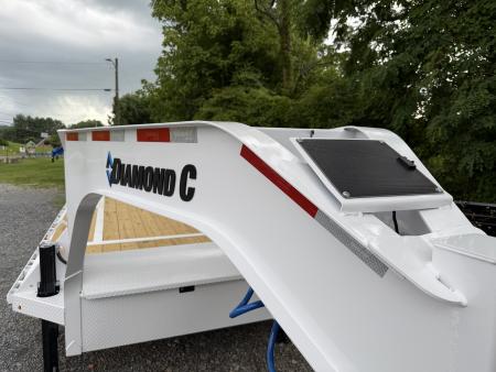 New 2026 Diamond C DET210 Tilt Trailer 102”X24’ SOLAR CHARGER HYDRO JACKS & WIRELESS REMOTE