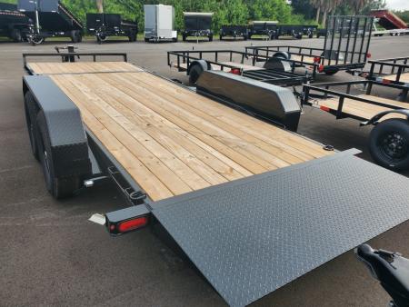 New 2026 Sure-Trac 7X20(16+4) 14K SPLIT TILT Equipment Trailer 4FT FIXED DECK AND 16FT GRAVITY TILT