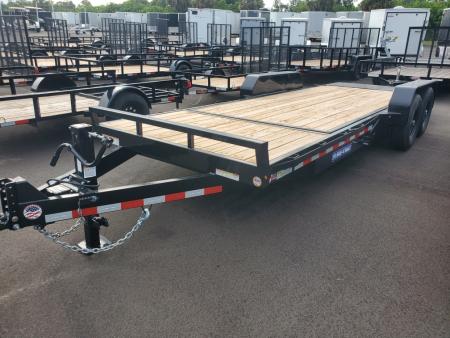 New 2026 Sure-Trac 7X20(16+4) 14K SPLIT TILT Equipment Trailer 4FT FIXED DECK AND 16FT GRAVITY TILT