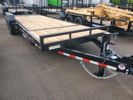 New 2026 Sure-Trac 7X20(16+4) 14K SPLIT TILT Equipment Trailer 4FT FIXED DECK AND 16FT GRAVITY TILT