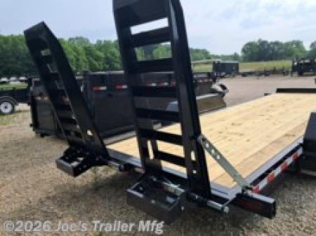 New 2025 Midsota 82x20 17600 GVWR Stand Up Ramps Equipment Trailer