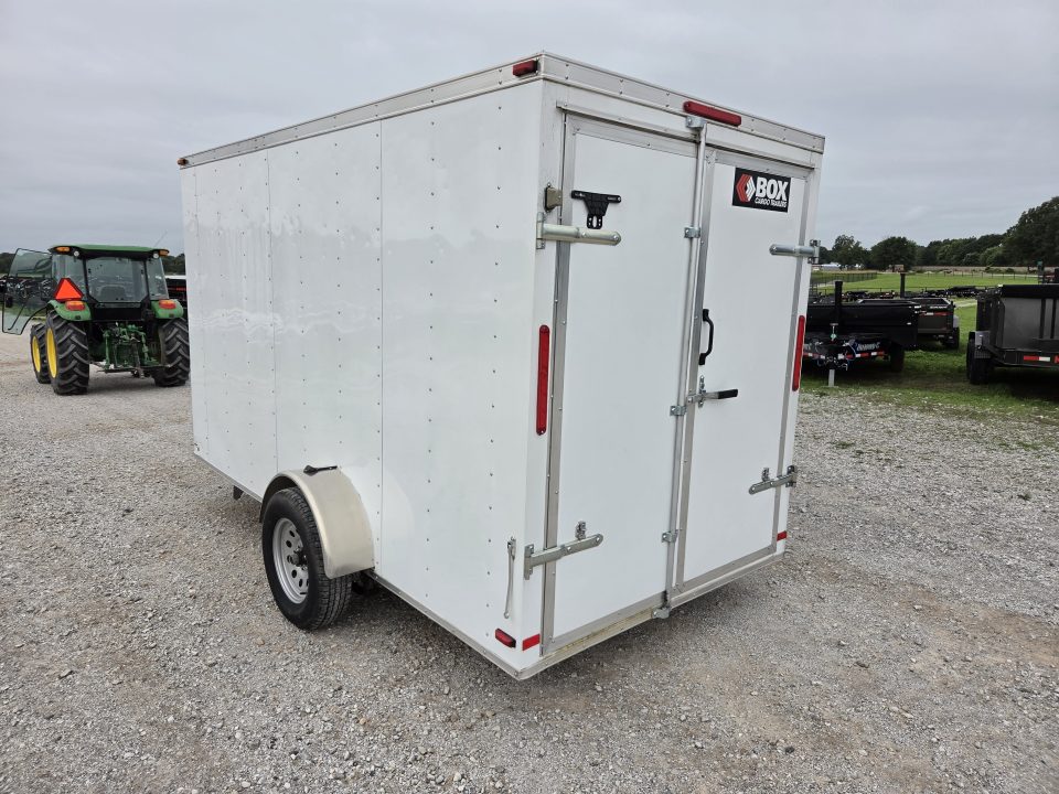 Used 2022 MTPA 6X12 SINGLE 3.5K CARGO W/6'6" HEIGHT E-TRAC & BARN DOORS