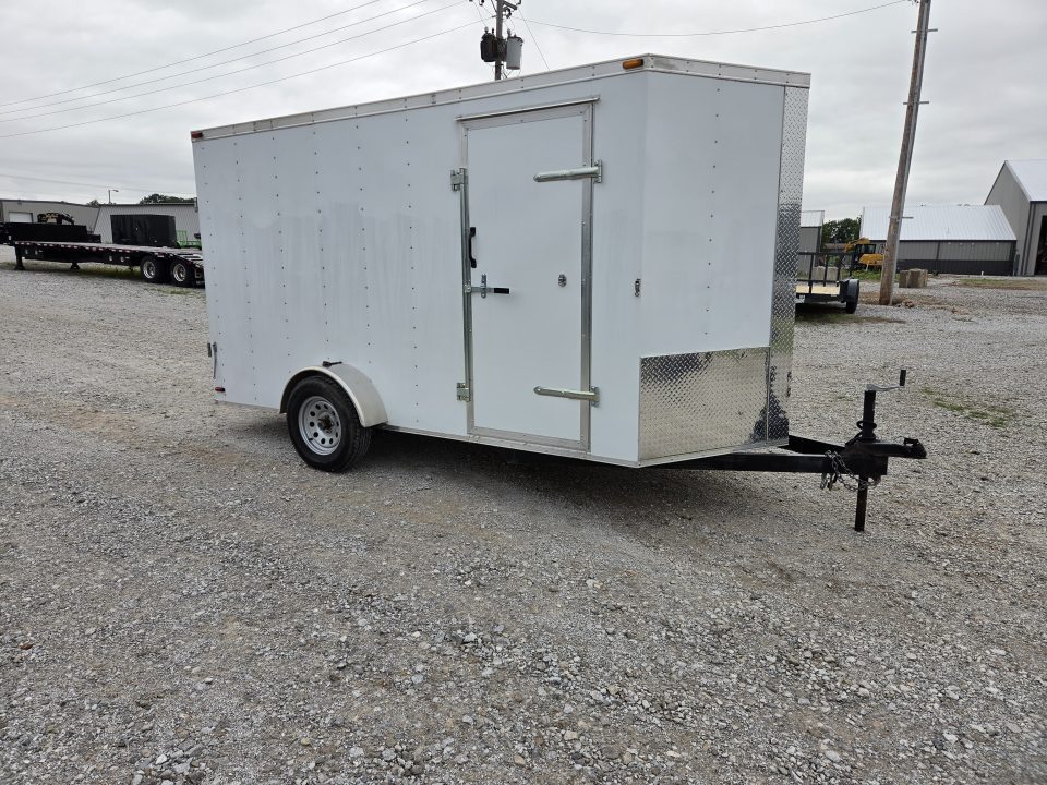 Used 2022 MTPA 6X12 SINGLE 3.5K CARGO W/6'6" HEIGHT E-TRAC & BARN DOORS