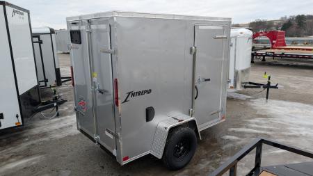 New 2027 Homesteader 5x8 Intrepid V-Nose Cargo Trailer w/ Double Barn Doors