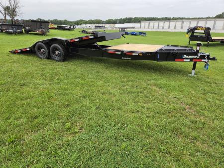 New 2026 Diamond C 102X24 TANDEM 23K TILT W/PRO TILT DECK 6' STATIONARY & 15K 2 SPEED JACK