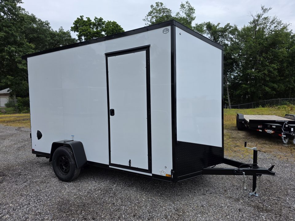 New 2027 US Cargo 6.5X12 080 SCREWLESS BLACKOUT 7' INSIDE DRINGS SXS UTV GOLFCART MOWER Cargo / Enclosed Trailer