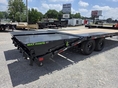 New 2026 Load Trail 102X24 DECKOVER MAX RAMPS 14K GVWR EQUIPMENT Deckover Trailer