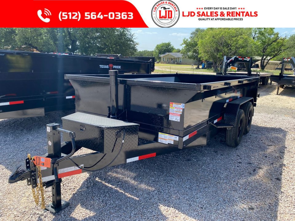 New 2026 Texas Pride - 7' X 14' 2' - Ramps - 14K Dump Trailer