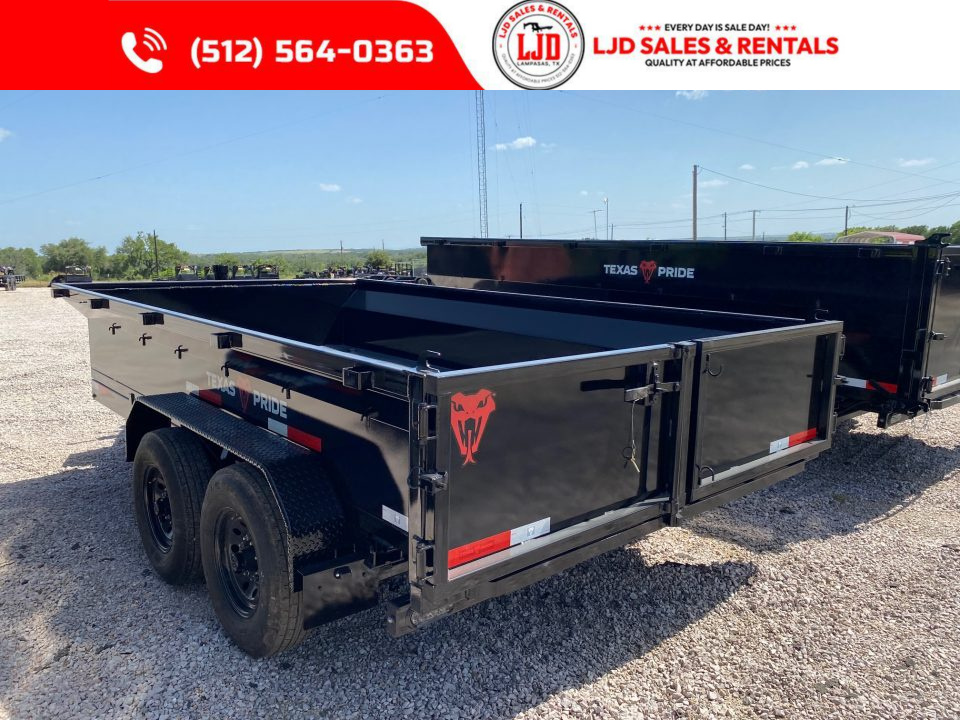 New 2026 Texas Pride - 7' X 14' 2' - Ramps - 14K Dump Trailer