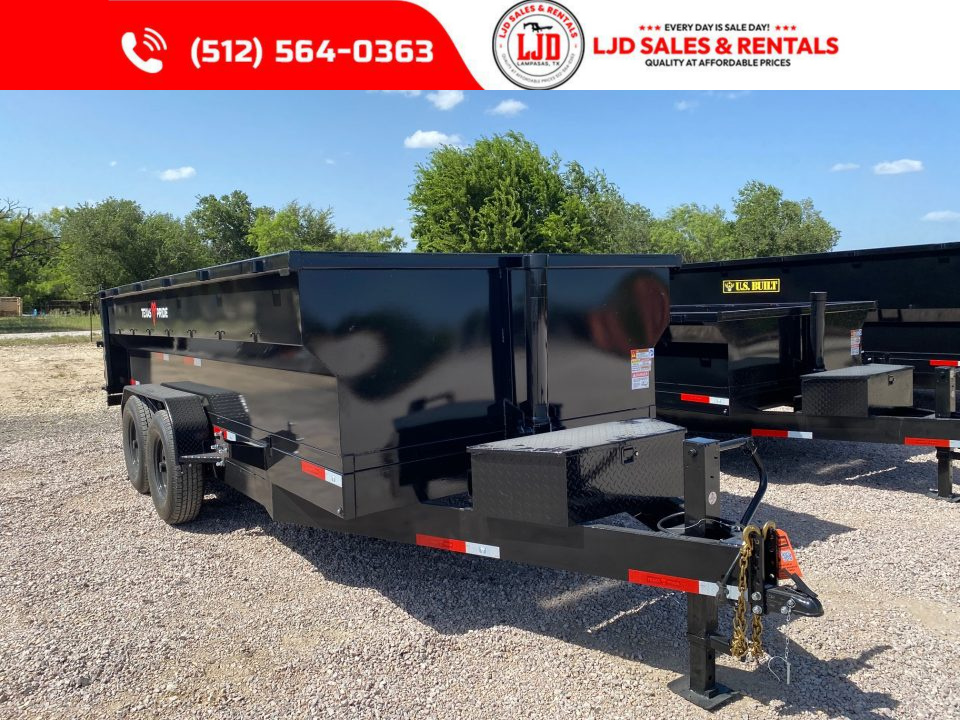 New 2026 US Built - 16'x3' - 16K GVWR - Spreader - Ramps - Dump Trailer