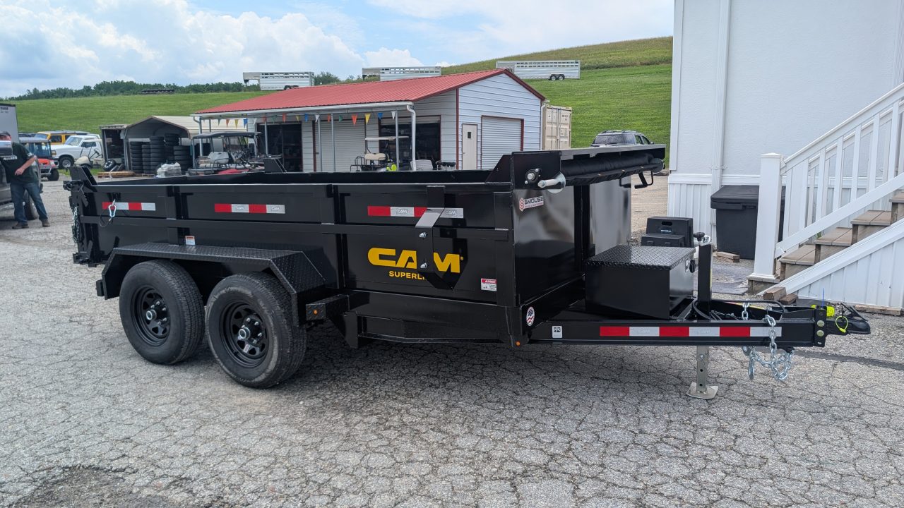 New 2026 CAM Superline 6x12 Lo Pro Standard Duty Equipment Dump Trailer