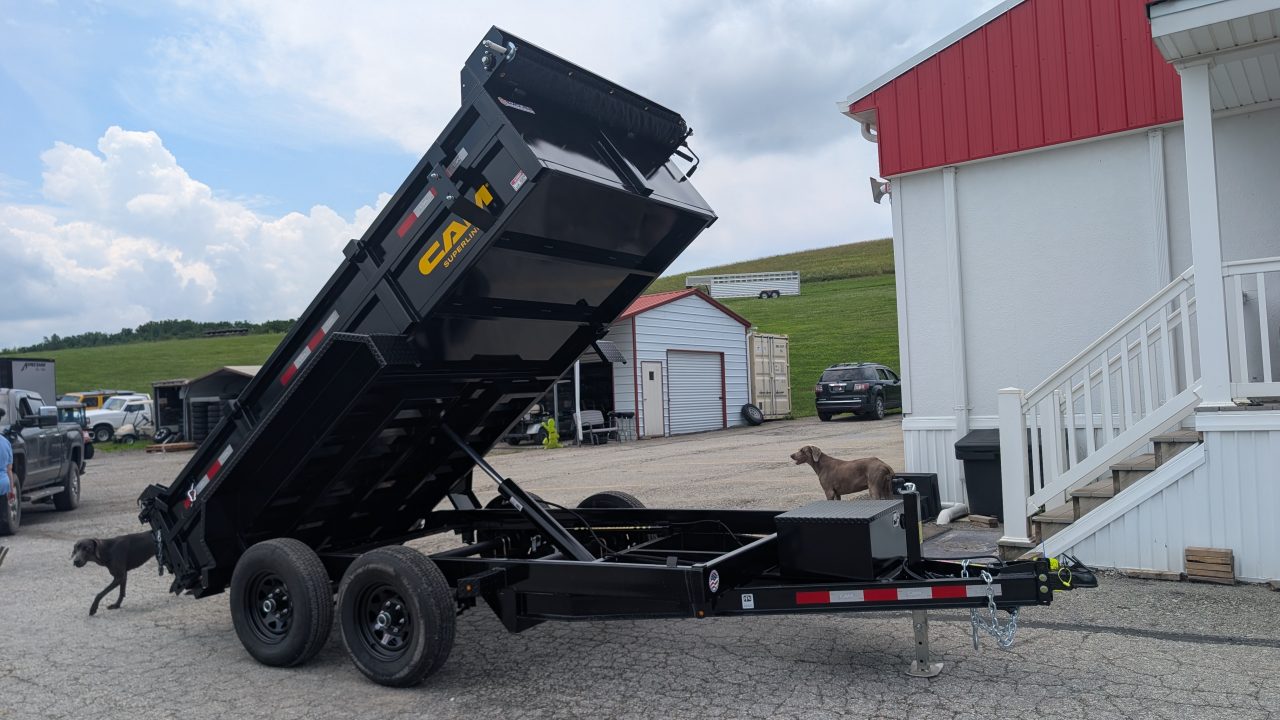 New 2026 CAM Superline 6x12 Lo Pro Standard Duty Equipment Dump Trailer