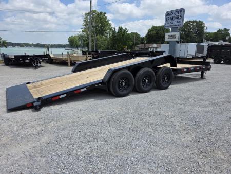New 2026 Load Trail 83" X 24' 83X24 Tilt-N-Go 21K Triple Axle Tilt Deck I-Beam Frame EQUIPMENT TRAILER Tilt Trailer