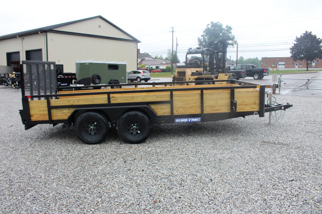 New 2026 Sure-Trac 7' x 16' 3-Board High Side Utility Trailer - 7000# GVW