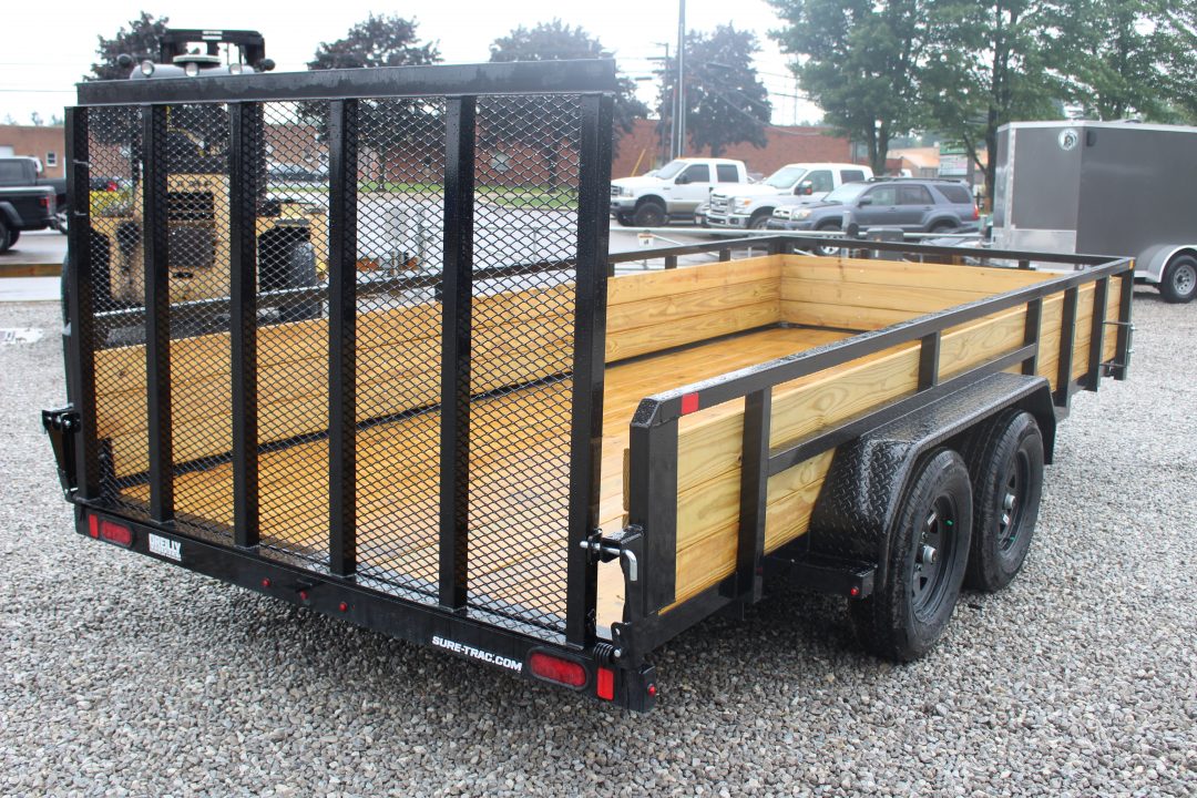 New 2026 Sure-Trac 7' x 16' 3-Board High Side Utility Trailer - 7000# GVW