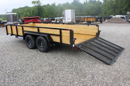 New 2026 Sure-Trac 7' x 16' 3-Board High Side Utility Trailer - 7000# GVW
