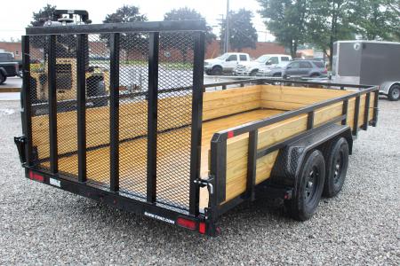 New 2026 Sure-Trac 7' x 16' 3-Board High Side Utility Trailer - 7000# GVW