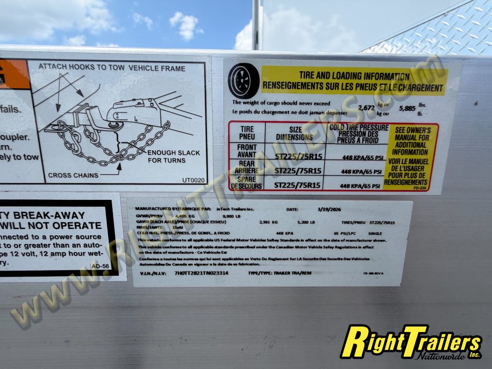 New 2026 inTech Trailers 8.5X28 Racing Trailer