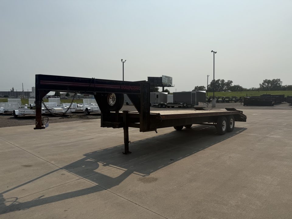 Used 1991 Travalong Gooseneck Flatbed Trailer