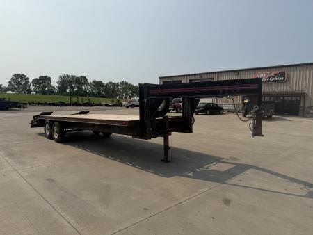 Used 1991 Travalong Gooseneck Flatbed Trailer