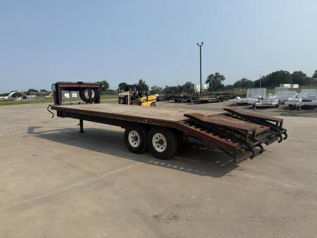 Used 1991 Travalong Gooseneck Flatbed Trailer