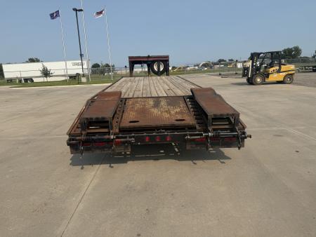 Used 1991 Travalong Gooseneck Flatbed Trailer