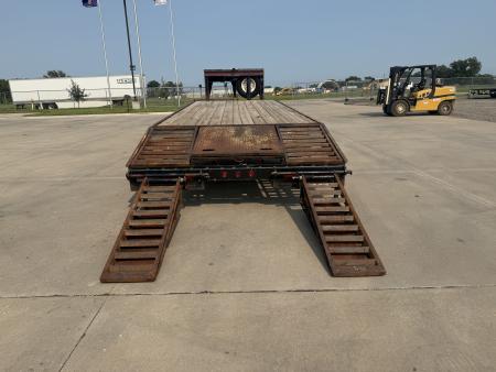 Used 1991 Travalong Gooseneck Flatbed Trailer