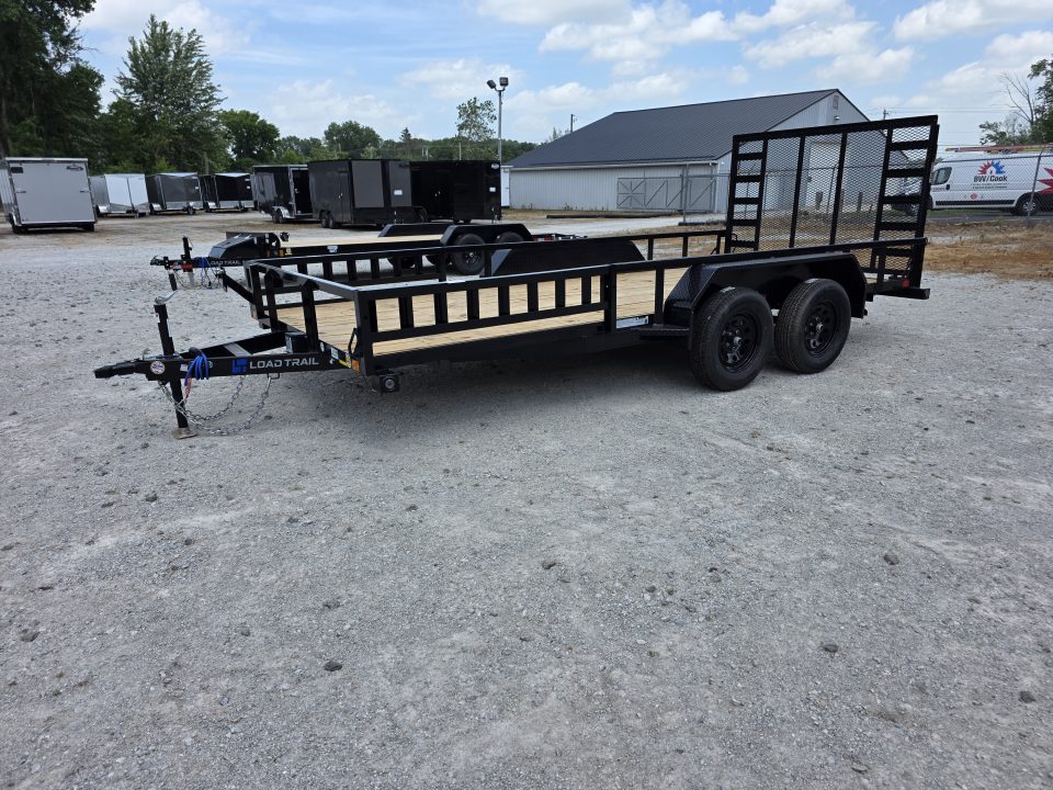 New 2026 Load Trail 83 X 16 TANDEM AXLE UTILITY TRAILER SIDE LOAD RAMPS 83X16 Utility Trailer