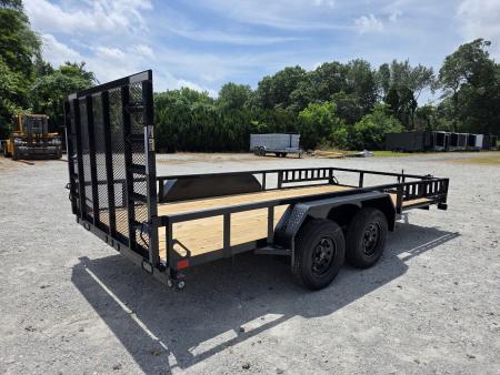 New 2026 Load Trail 83 X 16 TANDEM AXLE UTILITY TRAILER SIDE LOAD RAMPS 83X16 Utility Trailer