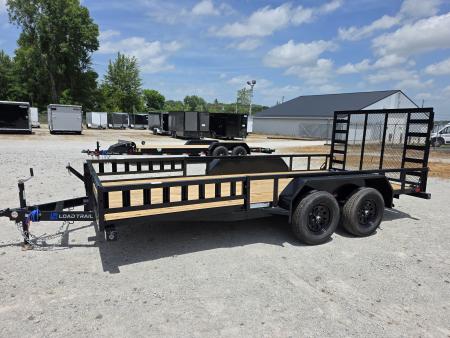 New 2026 Load Trail 83 X 16 TANDEM AXLE UTILITY TRAILER SIDE LOAD RAMPS 83X16 Utility Trailer