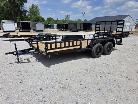 New 2026 Load Trail 83 X 16 TANDEM AXLE UTILITY TRAILER SIDE LOAD RAMPS 83X16 Utility Trailer