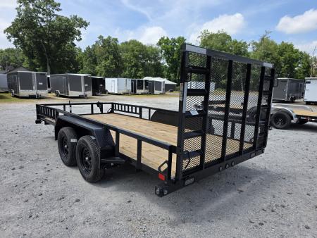 New 2026 Load Trail 83 X 16 TANDEM AXLE UTILITY TRAILER SIDE LOAD RAMPS 83X16 Utility Trailer