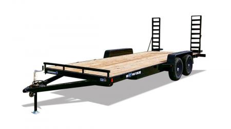 New 2027 BWISE EHLE10 84x18 10K Light Duty Tandem Axle Equipment Trailer