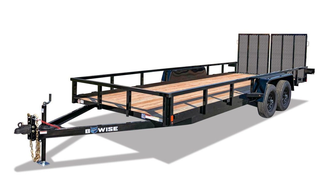 New 2027 BWISE UT7 82x16 7K Tandem Axle Utility Trailer