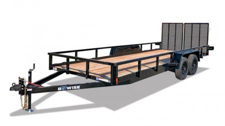 New 2027 BWISE UT7 82x16 7K Tandem Axle Utility Trailer