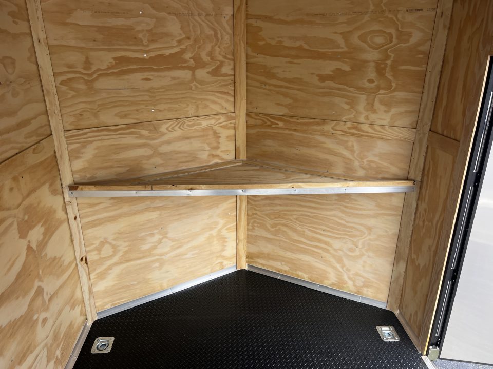 New 2026 Panther Cargo 7x16 +2ft V-Nose /.080 Polycore /Blackout Package/ Rubber Coin Floor - 7000GVW