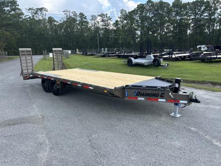 New 2026 Diamond C DEC208 Deckover Trailer, 8.5x22 (17ft Deck + 5ft Dovetail), 8K Axles, #13,570 Payload