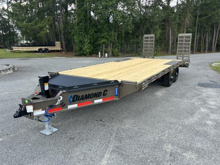 New 2026 Diamond C DEC208 Deckover Trailer, 8.5x22 (17ft Deck + 5ft Dovetail), 8K Axles, #13,570 Payload