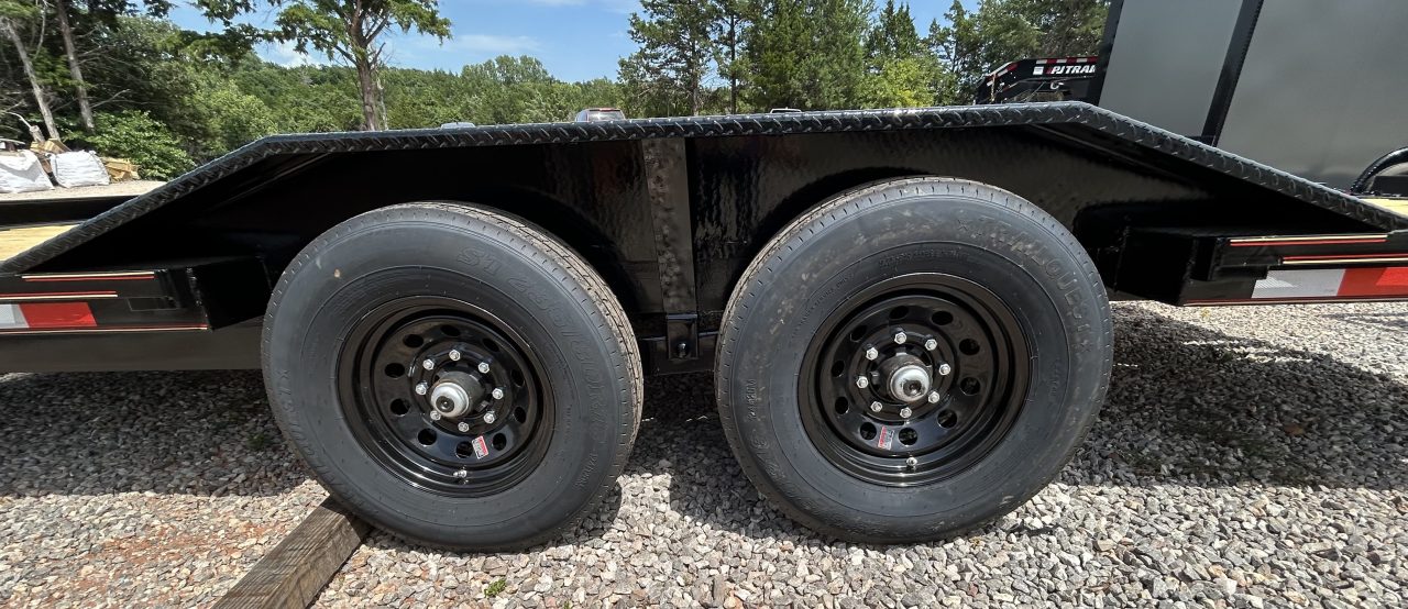 New 2026 Golden Arm 102"x20' Tandem Axle Equipment Trailer-TILT-7K Axles
