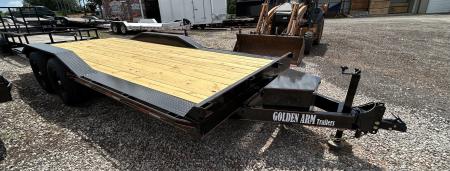 New 2026 Golden Arm 102"x20' Tandem Axle Equipment Trailer-TILT-7K Axles