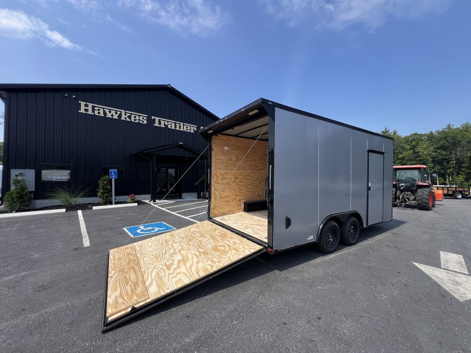 New 2026 Panther Cargo 8.5X16+2ft V-Nose / .080 Polycore / Blackout Package/ 7'6" interior -7000 GVW