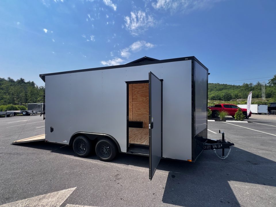 New 2026 Panther Cargo 8.5X16+2ft V-Nose / .080 Polycore / Blackout Package/ 7'6" interior -7000 GVW