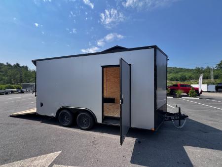 New 2026 Panther Cargo 8.5X16+2ft V-Nose / .080 Polycore / Blackout Package/ 7'6  interior -7000 GVW