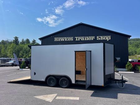 New 2026 Panther Cargo 8.5X16+2ft V-Nose / .080 Polycore / Blackout Package/ 7'6" interior -7000 GVW