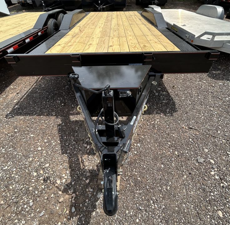 New 2026 Golden Arm 102"x20' Tandem Axle Equipment Trailer-TILT-7K Axles