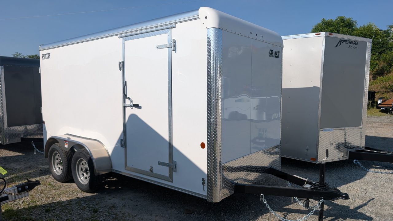 New 2026 Car Mate 6x14 HD Sportster Cargo Trailer w/ Ramp Door