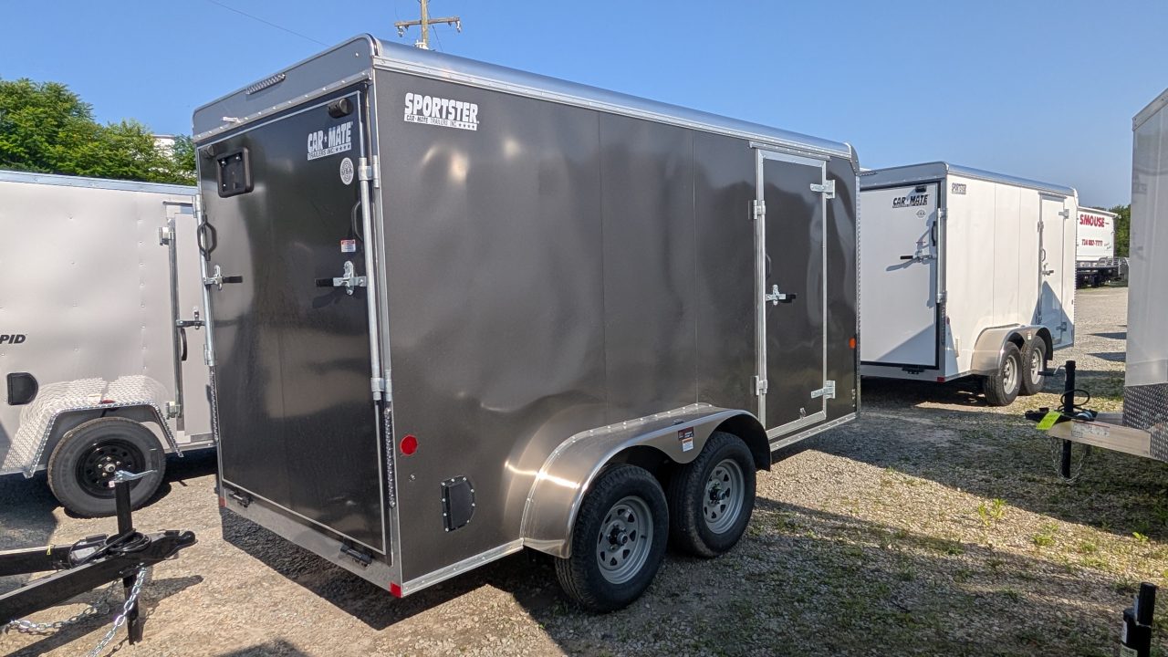New 2026 Car Mate 6x14 HD Sportster Cargo Trailer w/ Ramp Door
