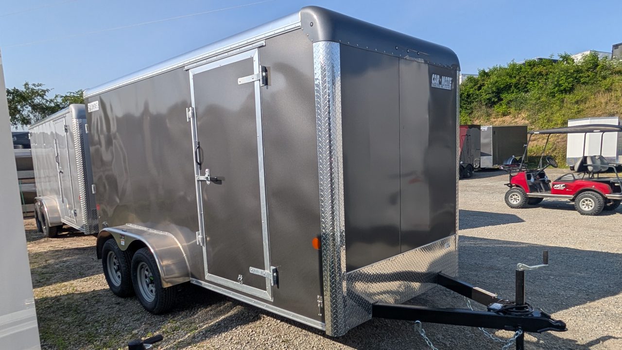 New 2026 Car Mate 6x14 HD Sportster Cargo Trailer w/ Ramp Door