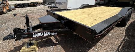 New 2026 Golden Arm 102 x22' Tandem Axles Equipment Trailer-TILT-7K Axles