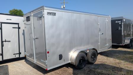 New 2026 Car Mate 7x16 HD Sportster Cargo Trailer w/ Barn Doors